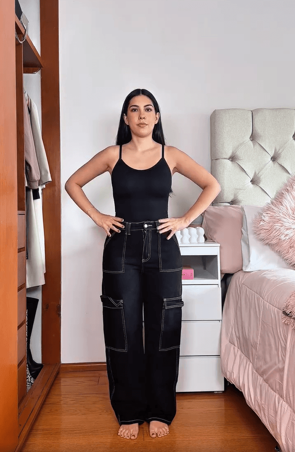 Customer wearing NYRA Bodysuit